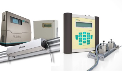 Flexim flow meters permanent and portable